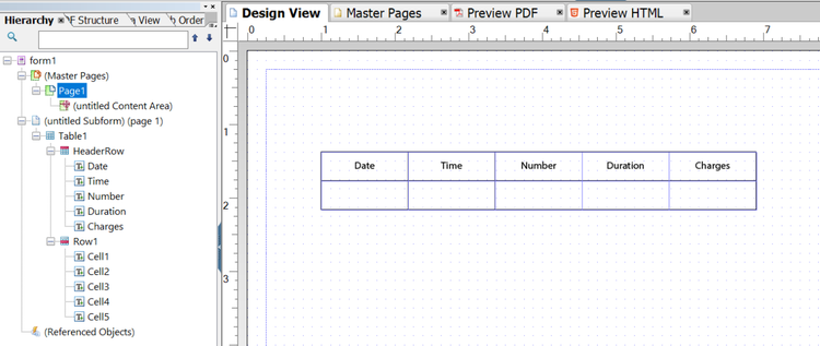 Frammento layout