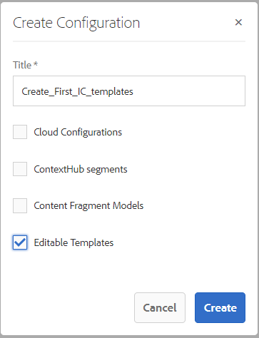 Configura modelli Web