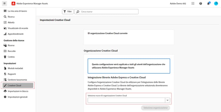 Diritti per più organizzazioni