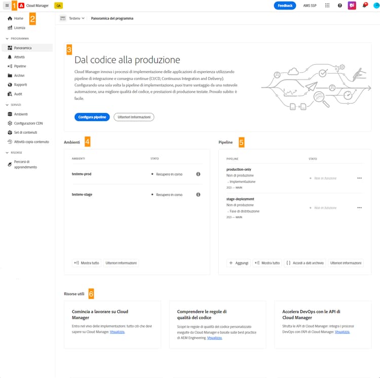 Panoramica del programma