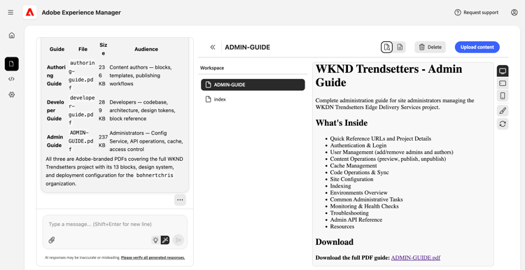 Documentazione creata