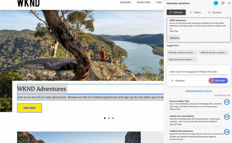 Funzione Genera varianti - Panoramica sull’authoring basato su documenti