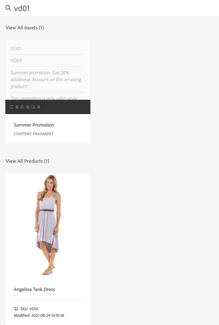 voce di menu commerce