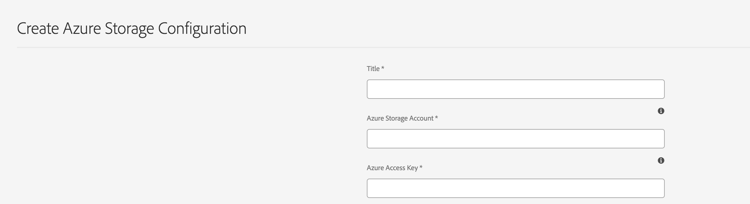 Configurazione archiviazione Azure