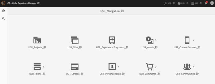 Traduzione stub per la home page AEM