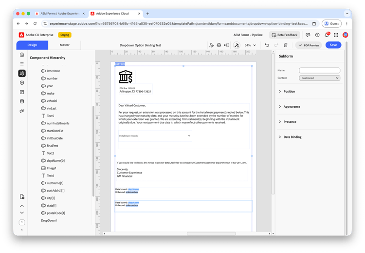 Configurare le variabili associate e non associate duplicate nelle sottomaschere