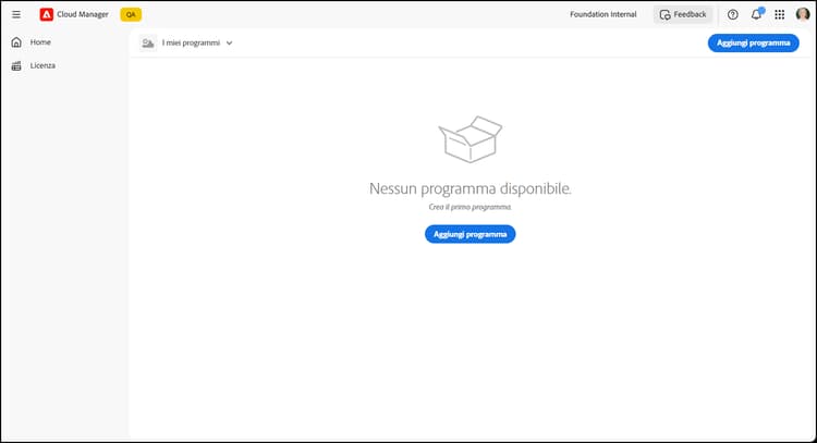 Senza programmi
