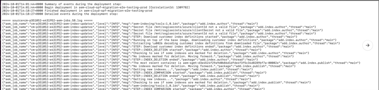 File di registro costituito da voci JSON