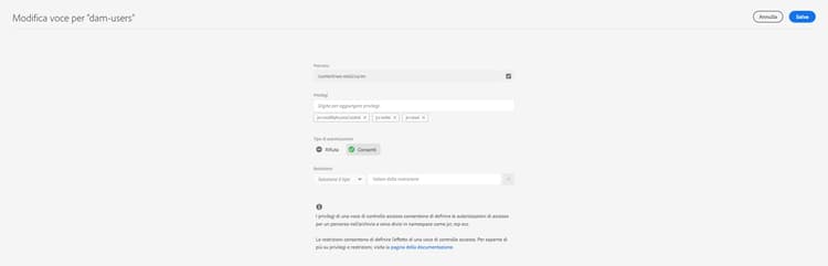 Modifica voce