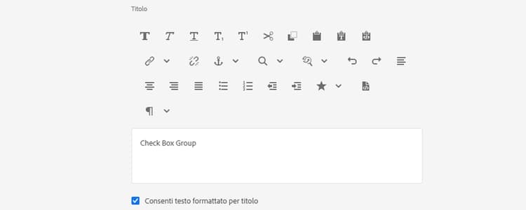 Supporto testo RTF