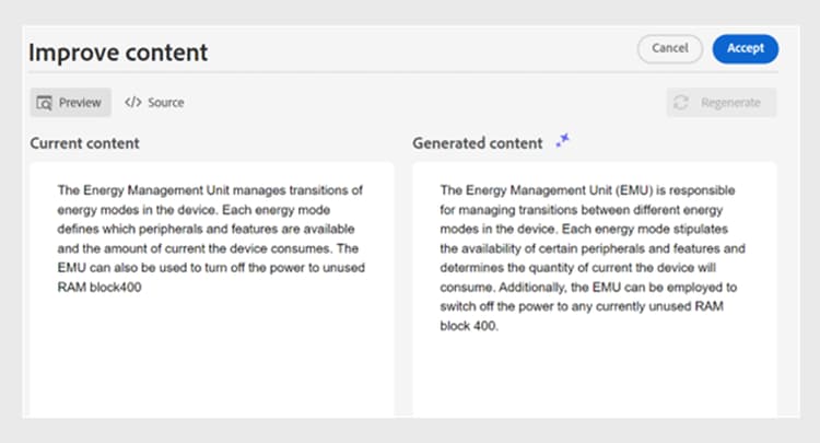 assistente ai migliora editor contenuti