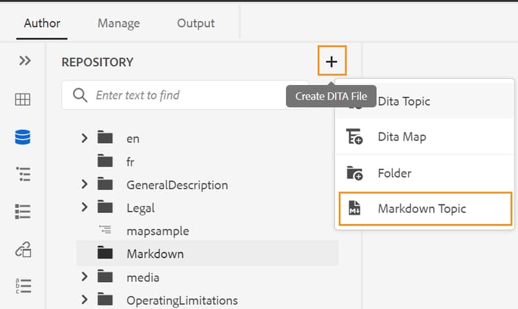 markdown del supporto