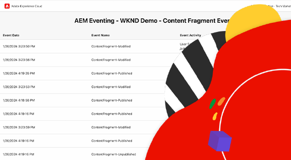 Elaborazione di eventi AEM tramite Azione Adobe I/O Runtime