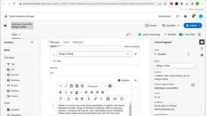 Panoramica dell’editor