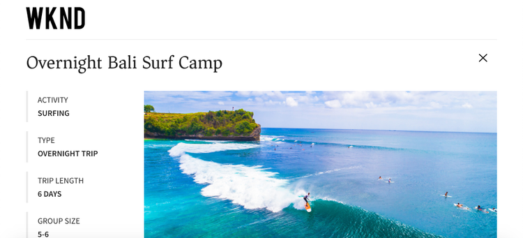 Avventura campo surf di Bali aggiornata