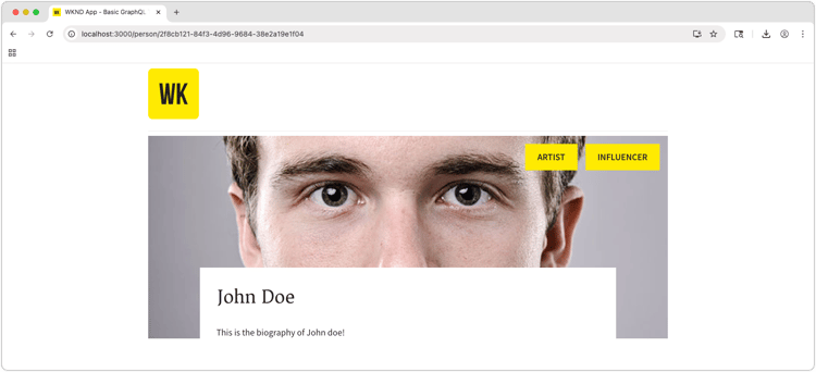 Visualizzazione persona