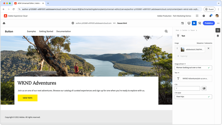 Sviluppare un blocco con CSS