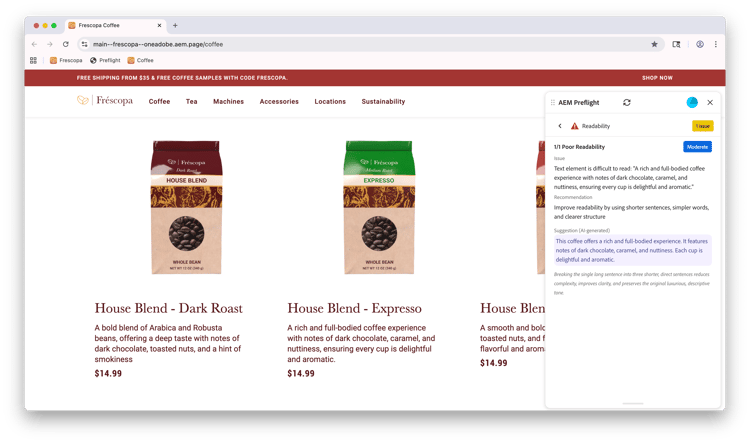 Opportunità di verifica preliminare della leggibilità