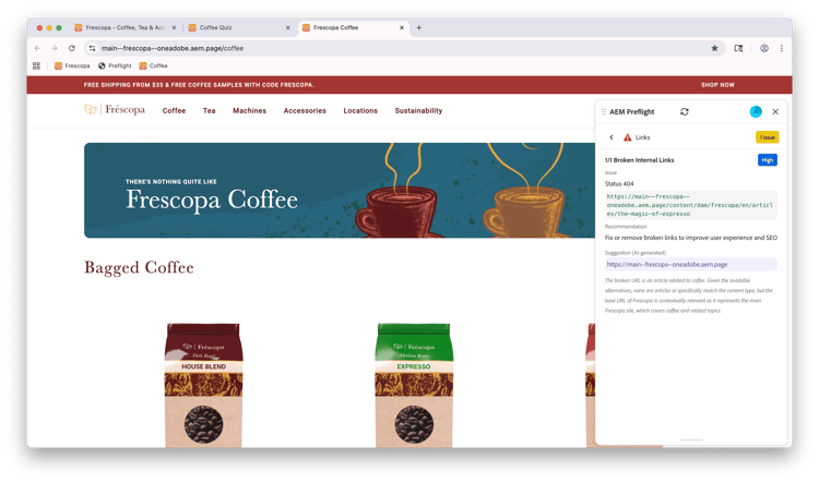 Opportunità di verifica preliminare dei collegamenti