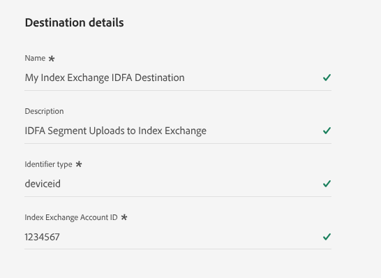 Dettagli destinazione