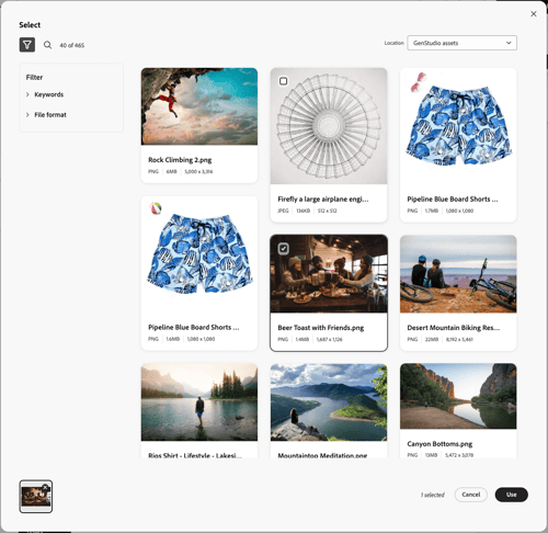 Scegli contenuto visivo
