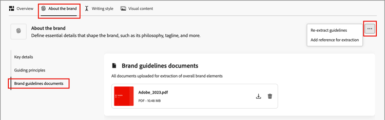 Informazioni sul marchio - Documenti sulle linee guida per il marchio