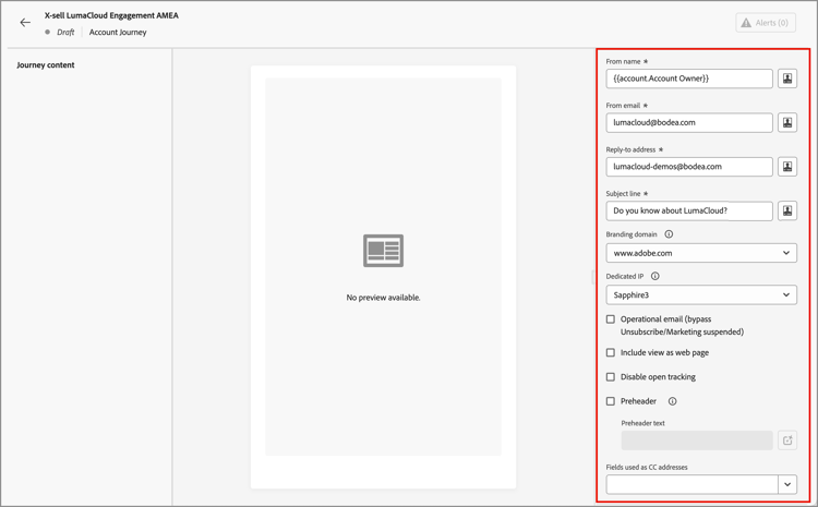 Impostazioni e-mail