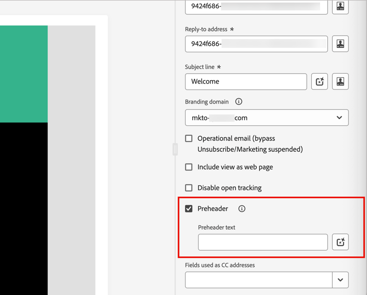 Accesso all'Assistente AI per il preheader e-mail