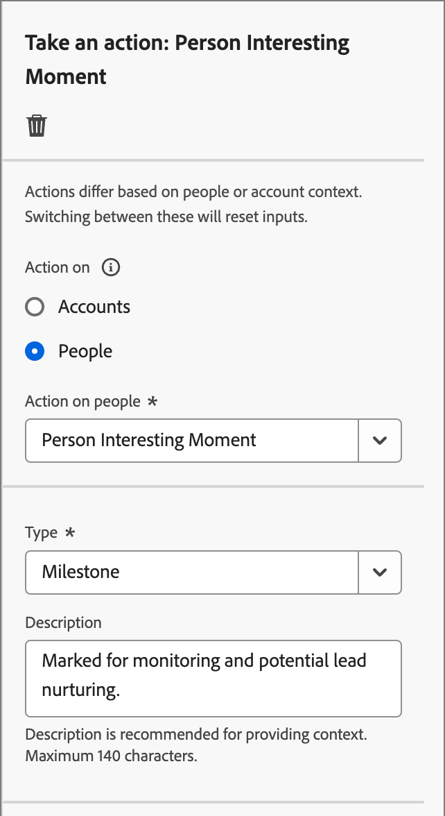 Azione - Momento di interesse della persona