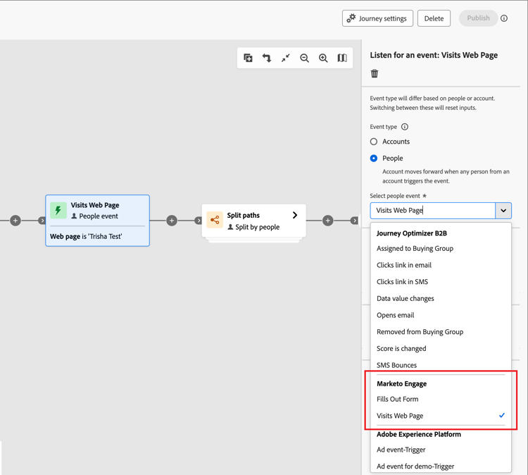 Ascolta un evento esperienza