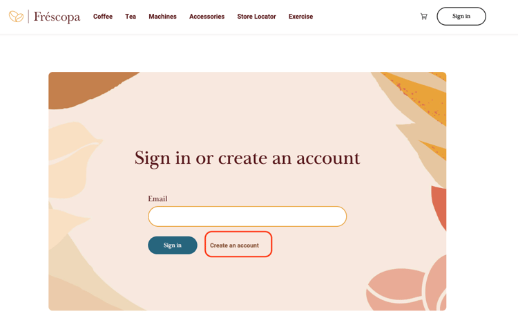 Pagina di accesso Fréscopa