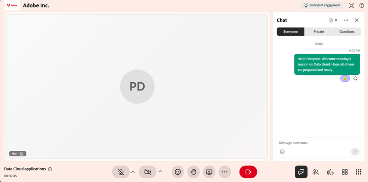 Reazione messaggio chat