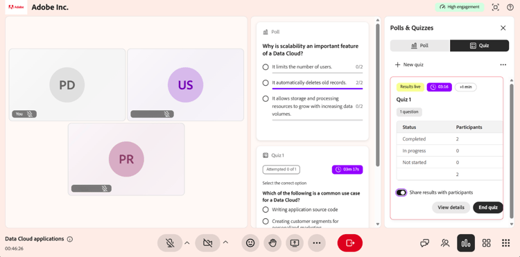 Avvia quiz
