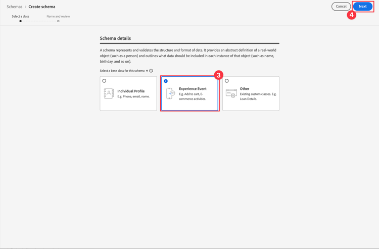 Classe base della Creazione guidata schemi