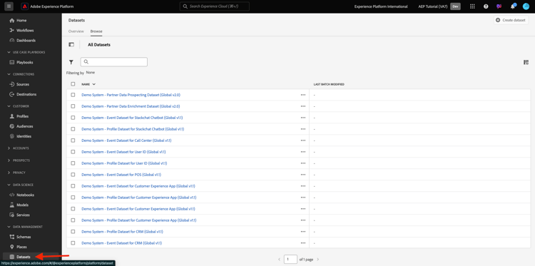 Crea sandbox