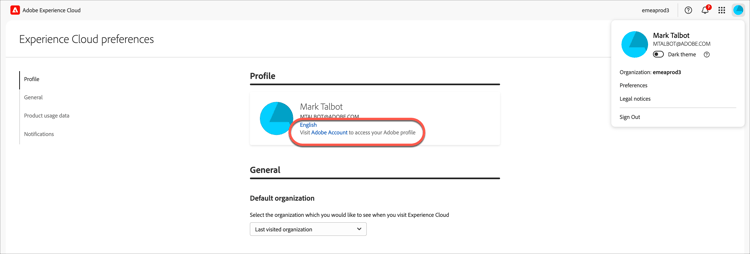Account Adobe
