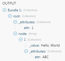 XML convertito in bundle