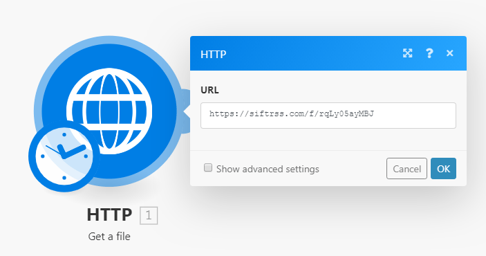 URL dellesempio di file XML