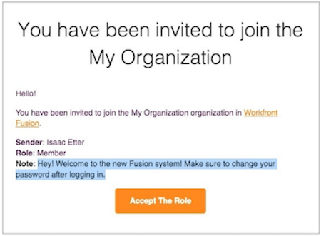 Immagine dell’invito e-mail