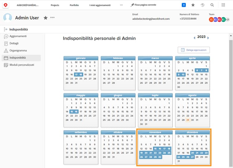 calendario personale