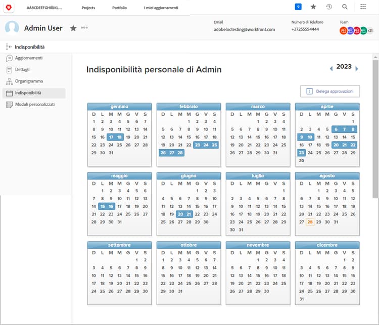 calendario pto