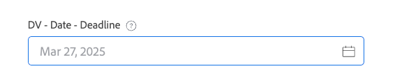 Valore vuoto per data