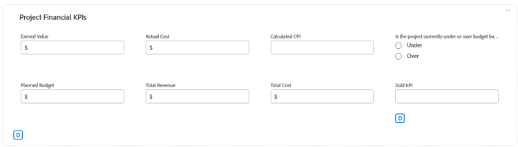 Campo visibile nel progetto completo