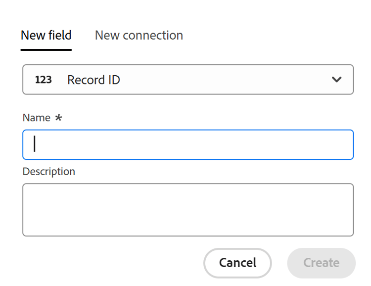 Tipo di campo ID record