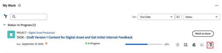 Aggiungi aggiornamento al widget