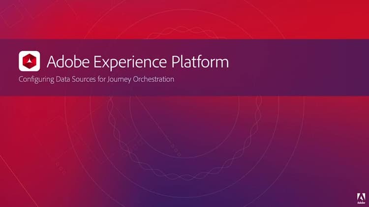 Configurare le origini dati per il Journey Orchestration di Adobe