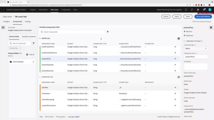 Creazione di contenitori di valori nelle Visualizzazioni dati per l’analisi