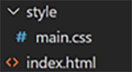 CSSとHTMLファイルのイメージ