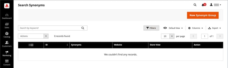 ​ シノニム グリッドの検索 ​