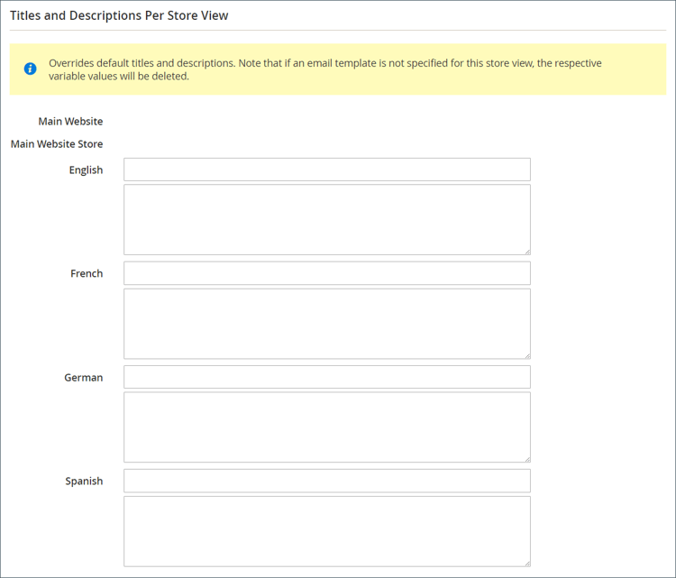 ​ タイトルと説明 – ストア表示 ​